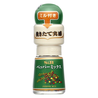 S&B綜合胡椒・附研磨器13g