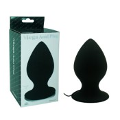 Extra Large Anal Plug with 7 Vibration Modes and Suction Cup - Black