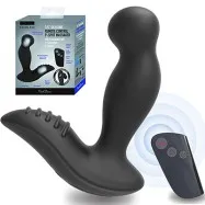 Round Prostate Remote Control Vibrator (Black)