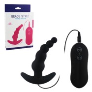 10 Mode Beads style Vibrating Anal Plug