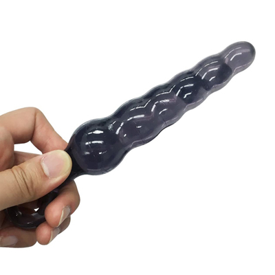 新一代巧克力冠男女通用假阳具后庭棒