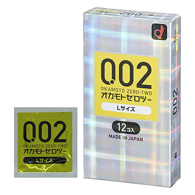 岡本0.02超薄大碼12個裝
