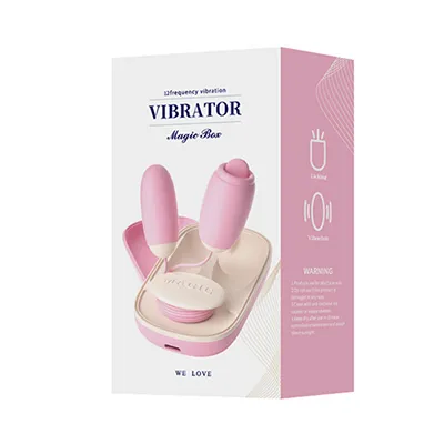 Magic Box B Tongue Licking 12 Vibration Bullet Egg(Pink)