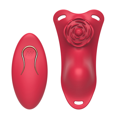 Rose Lace Remote-Control Wearable Clitoral Squirting Vibrator