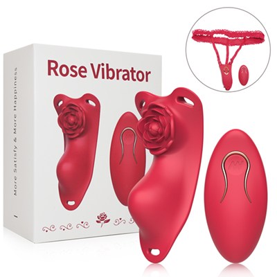 Rose Lace Remote-Control Wearable Clitoral Squirting Vibrator