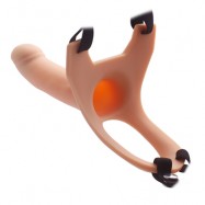 Hollow Strap-On 5.7'' Silicomr Curved Dong
