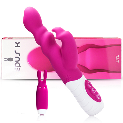 天兔皇硅胶震动棒(桃红)