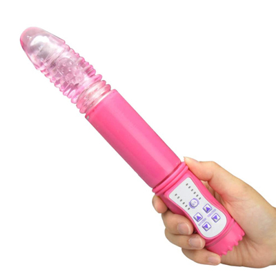 Xeno Strike Thrusting and Vibrating Dildo(Pink)