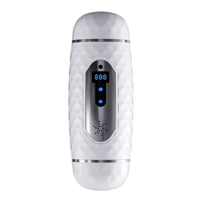 Dual-Headed Counting Masturbation Cup (White)