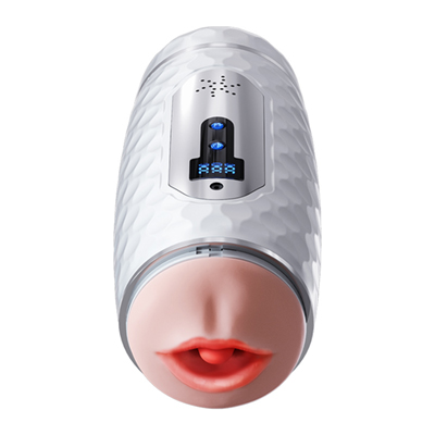 Dual-Headed Counting Masturbation Cup (White)