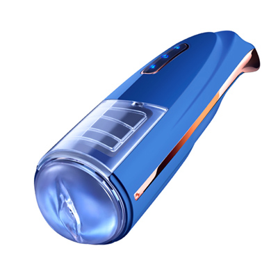 Bull King Thrusting Rotating & Moaning Masturbation Cup (Dark Blue)