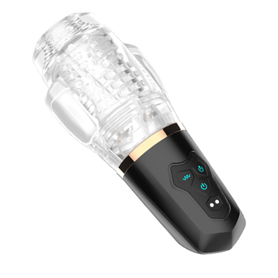 火箭吮吸震动飞机杯 黑色