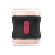 12. デーモンアイ デュアル振動 貫通型マスターベーションカップ (フレッシュカラー)