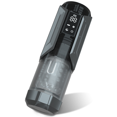 Mecha Dual-Vibration Thrusting Rotating & Suction Masturbation Cup (D11B Black)