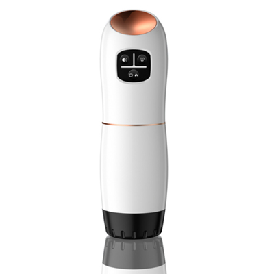 吮吸震動加溫發音小智飛機杯 白色
