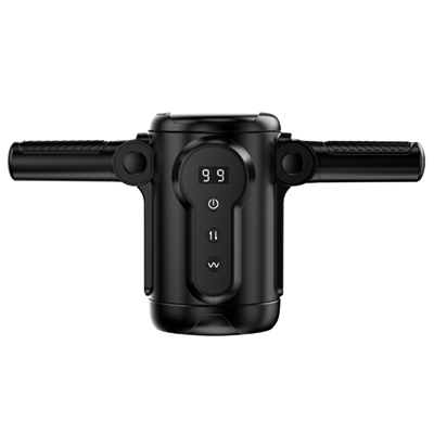 Handle-Controlled Accelerated Thrusting Vibrating Digital Display Masturbation Cup (Black)