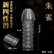 中国神話四獣クリスタルペニスサック - 朱雀（袋入り）