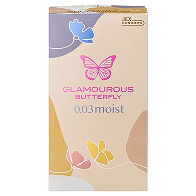 Glamorous Butterfly 0.03 Moist Condom (8Pcs)