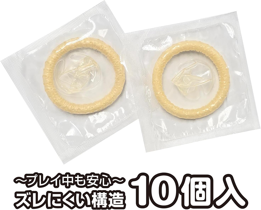 飽滿顆粒激感亀頭溫感安全套(10個裝) 02