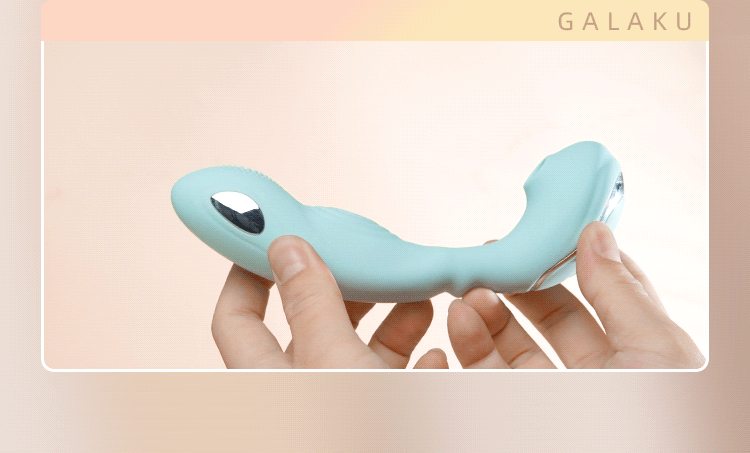 Female Sex Toys Freya C-Shaped Squirting Suction Vibrator(Cyan)07
