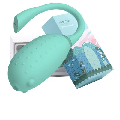 Magic Fugu APP-Controlled Smart Wearable Vibrator(Green)