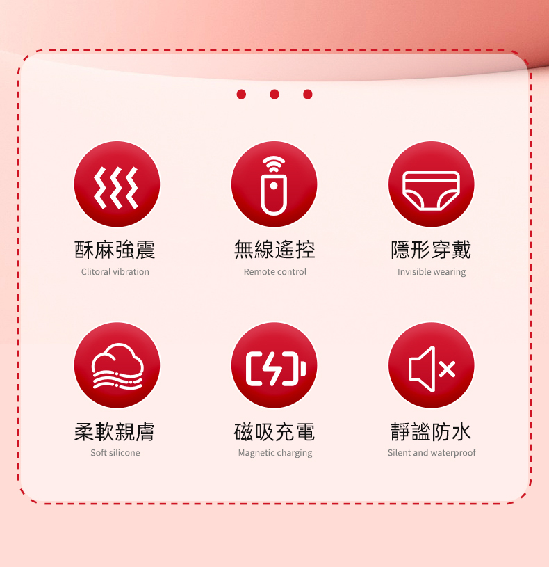 玫瑰蕾絲邊遙控穿戴陰蒂潮吹震動器 02
