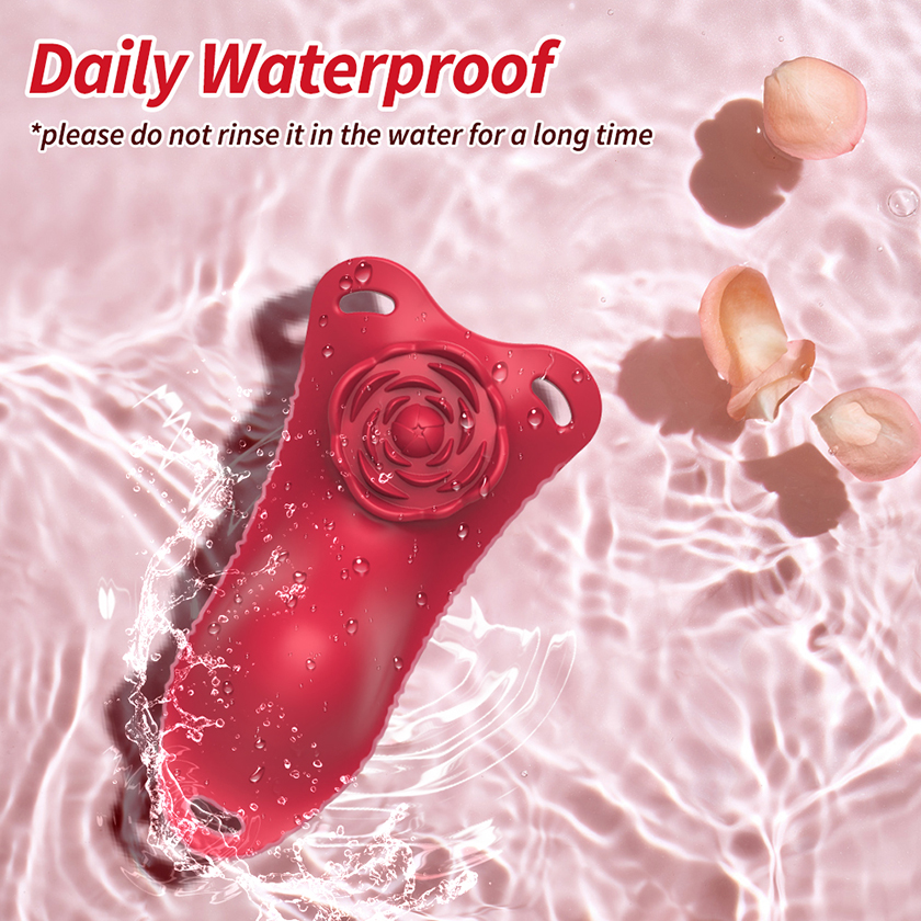 Rose Lace Remote-Control Wearable Clitoral Squirting Vibrator 08