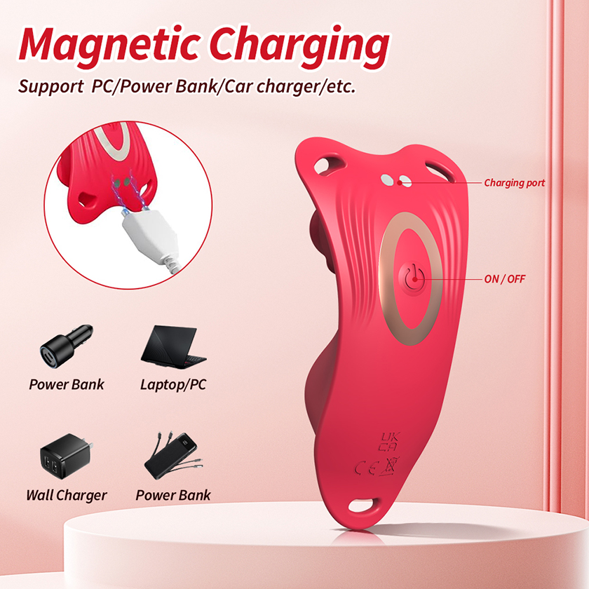Rose Lace Remote-Control Wearable Clitoral Squirting Vibrator 09