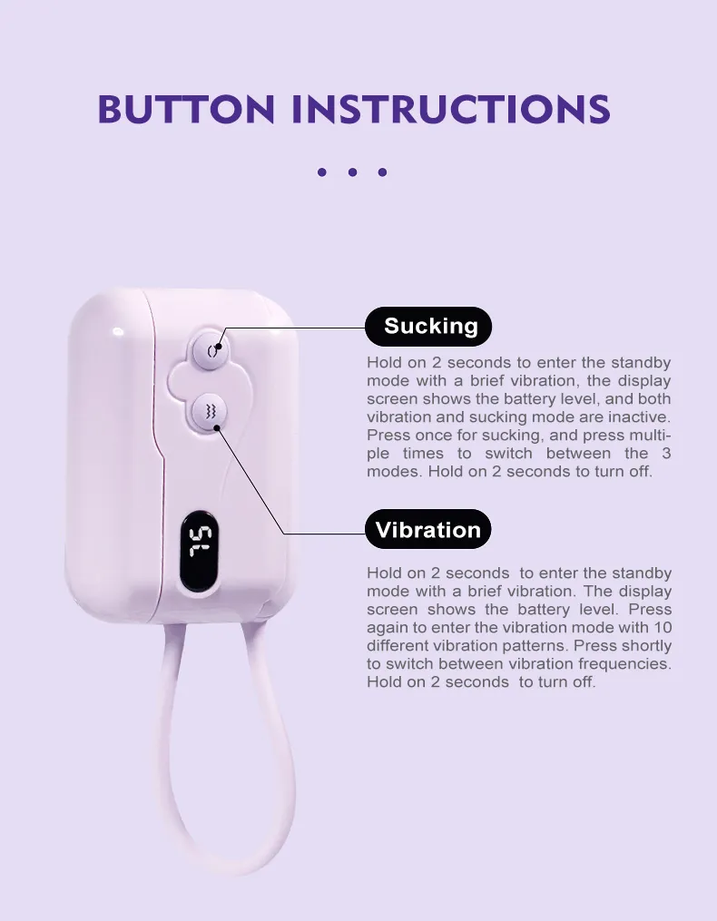 Dreamy Powerful Suction And Vibrating Egg - Purple08