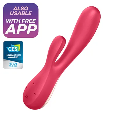 Mono Flex 50 Vibration Clitoris and G-Spot With App Control (Red)