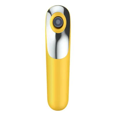 Dual Love Air-Pulse Vibrator With App Control (Yellow)