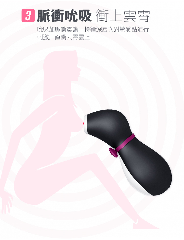 Satisfyer可以有得意企鵝陰蒂吸啜高潮震動器 04