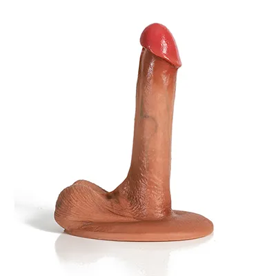 Ultra Realistic Silicone Dildo with Swinging Balls-5.5''