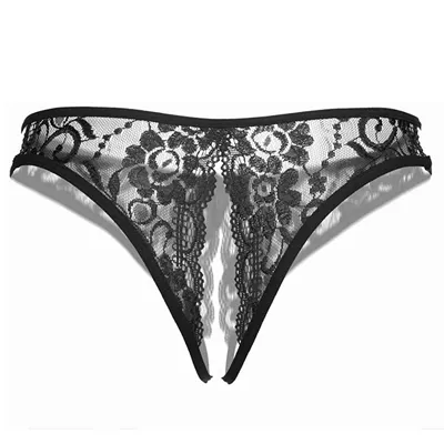 Japanese open-front panties for women lace sexy temptation hollow T trousers TR2184