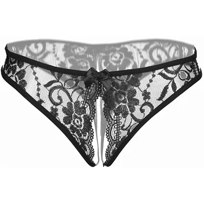 Japanese open-front panties for women lace sexy temptation hollow T trousers TR2184