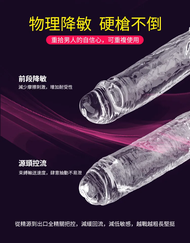 男士擴展尺寸 Aphrodisia透明陽具加長增粗套-A款04