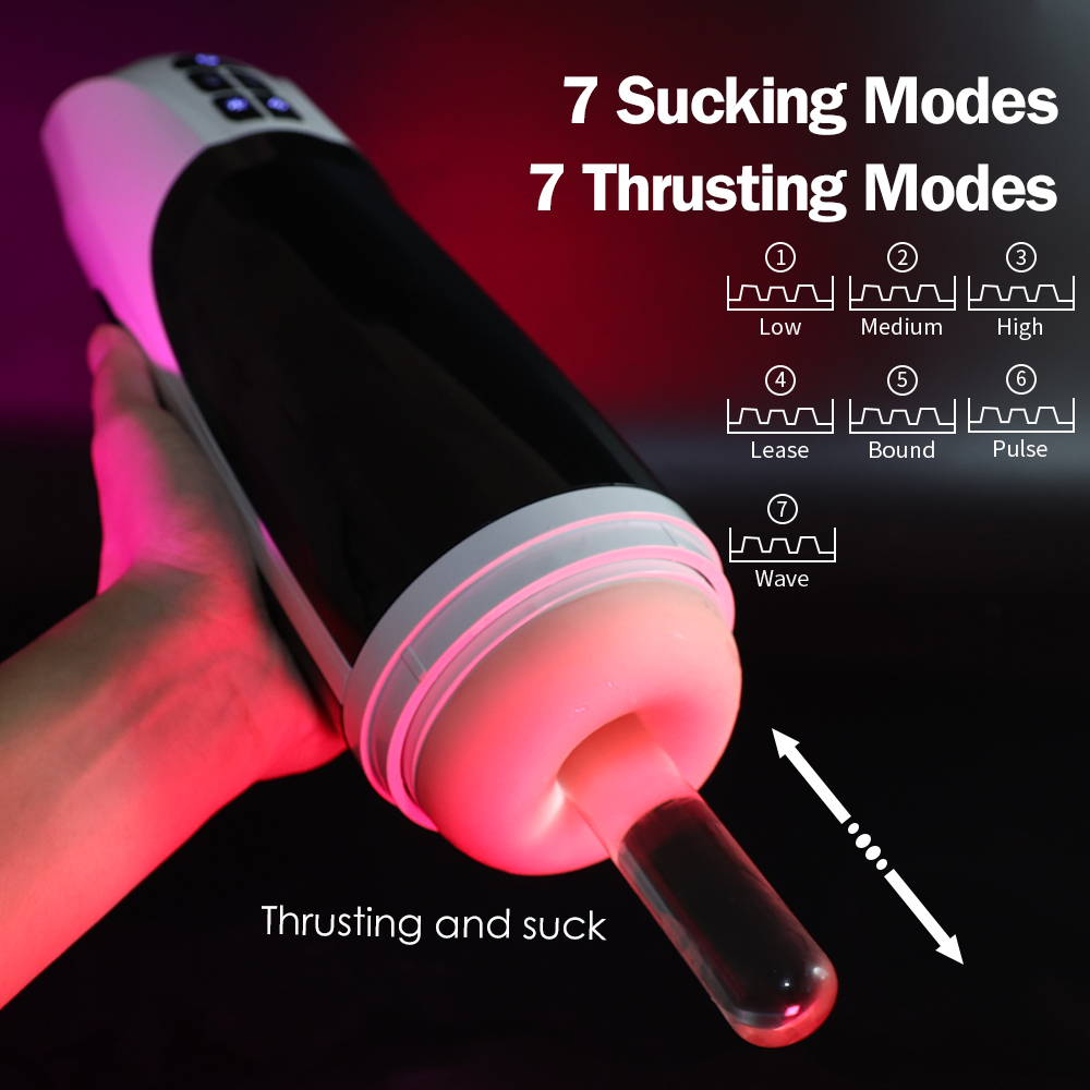 Fantasy Goddess Hands-Free Thrusting Suction Warming & Moaning Masturbation Cup  03