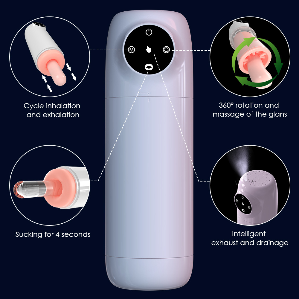 Bathing Suction Rotating & Moaning Masturbation Cup 01