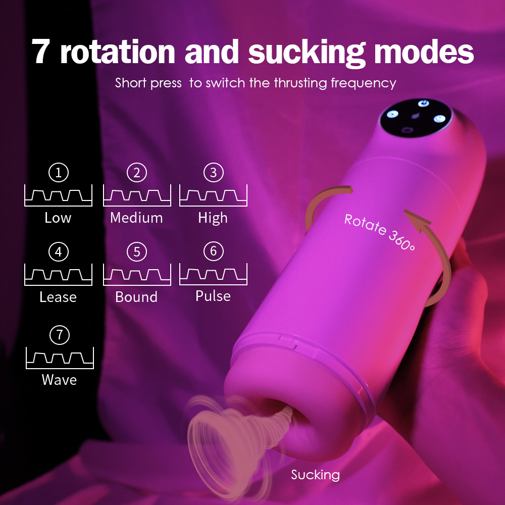 Bathing Suction Rotating & Moaning Masturbation Cup 05
