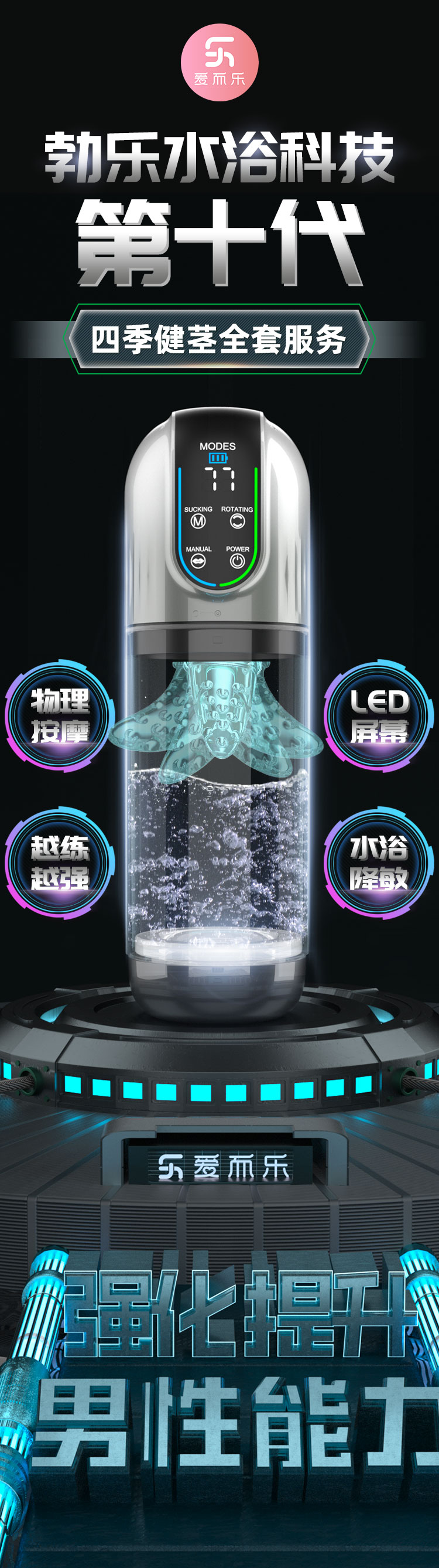 勃樂吮吸旋轉水浴飛機杯PRO版 01