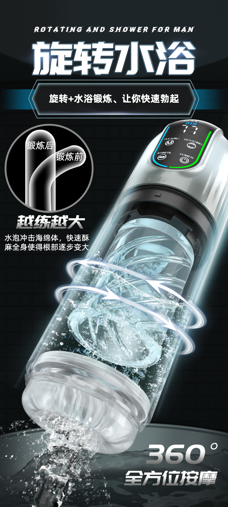 勃樂吮吸旋轉水浴飛機杯PRO版 02