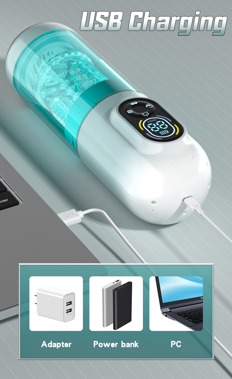 Bole 2nd Gen Thrusting Rotating Suction Vibrating Water Based Masturbator 15