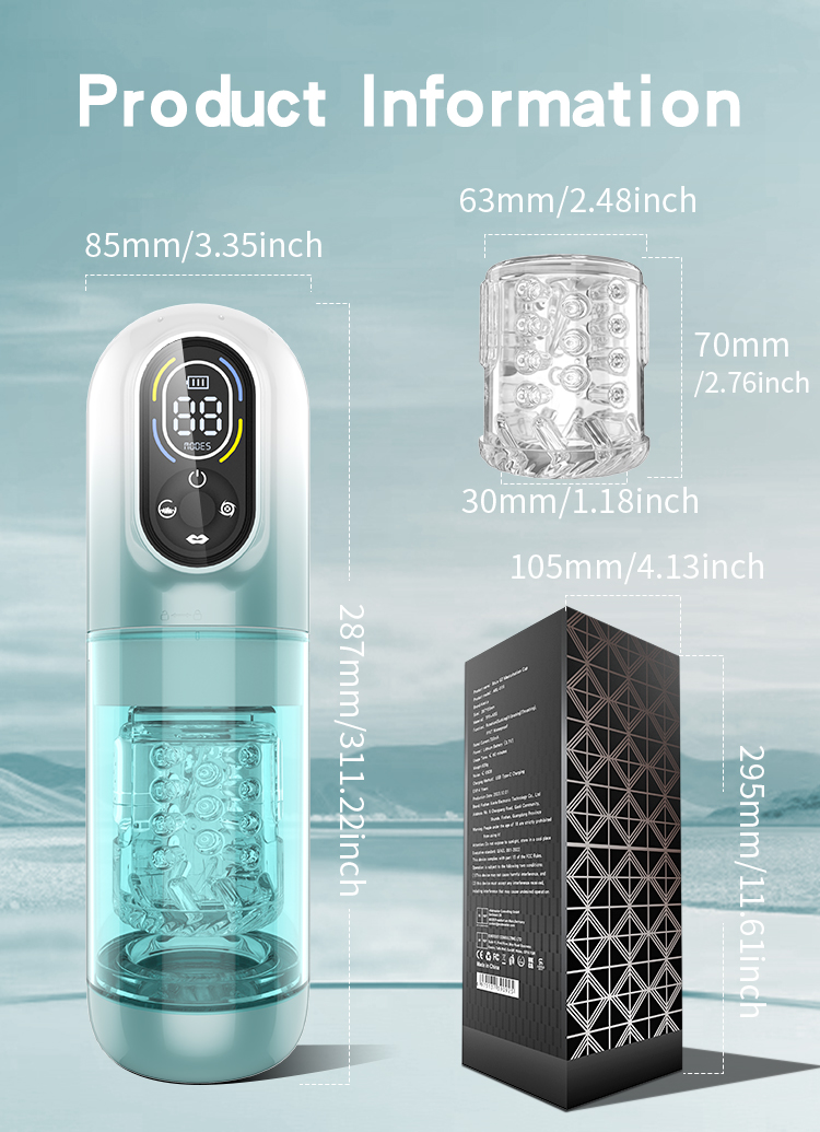 Bole 2nd Gen Thrusting Rotating Suction Vibrating Water Based Masturbator 18
