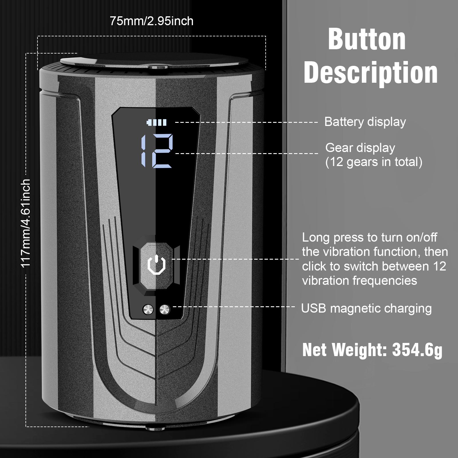 Pleasure S1 Lock Groove Dual-Vibration Masturbation Cup 06