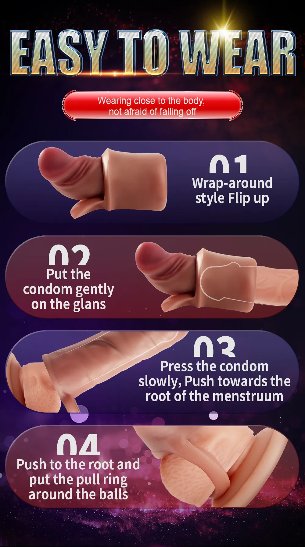 Dragon Head G-Spot Super Soft Silicone Sleeve with Cumshots Control05