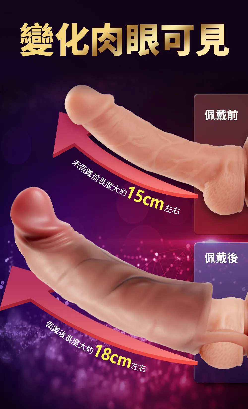 男人仿真套 龍頭激G點超軟矽膠增粗加長套-鎖精款06
