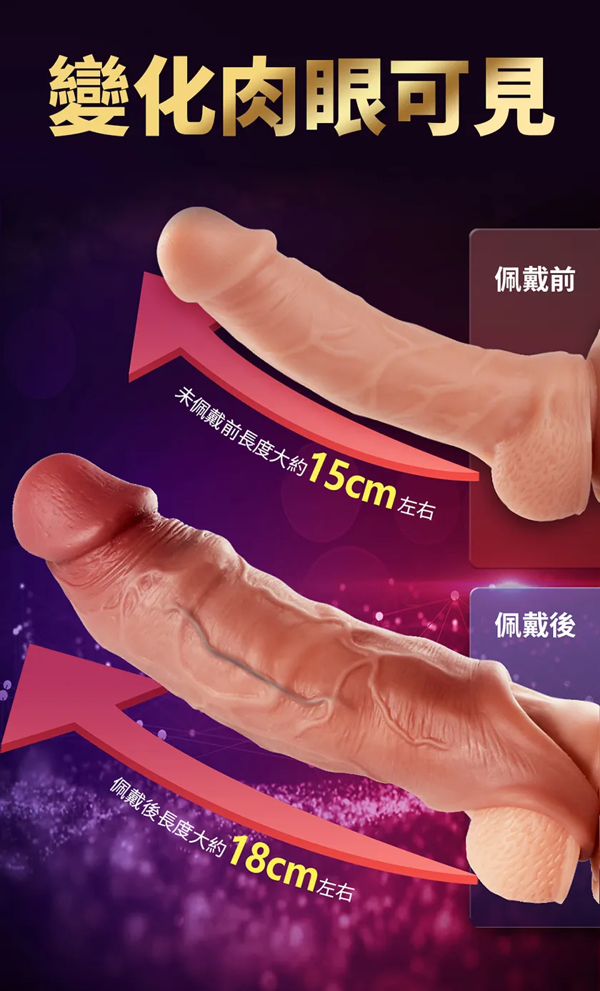 男士加粗套套 火箭4號超軟矽膠增粗加長套-鎖袋套06