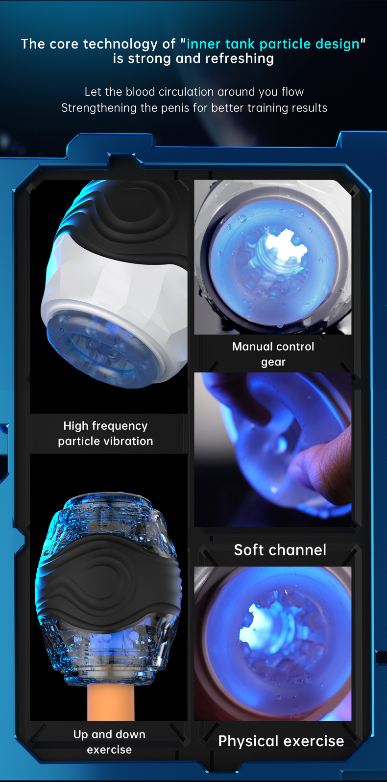 ute Fighter Bear Dual-Motor Vibrating Training Masturbation Cup 03