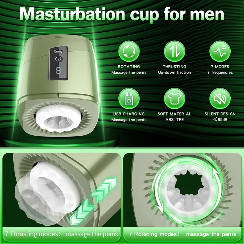 Automatic HandsFree Thrusting and Rotating Masturbator01