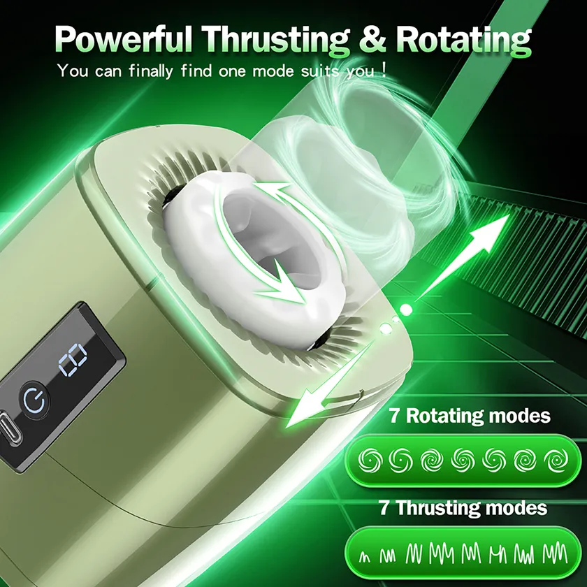 Automatic HandsFree Thrusting and Rotating Masturbator03